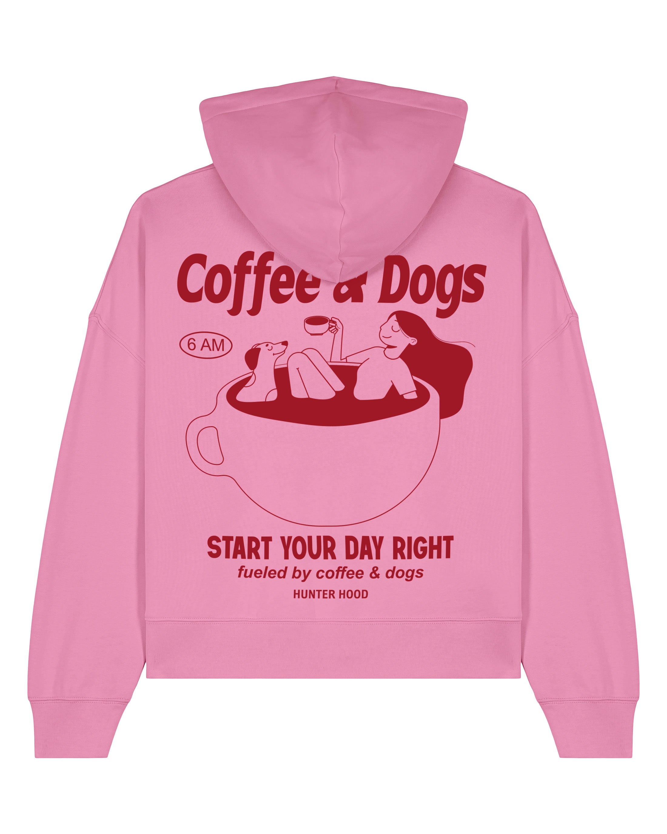Coffee & Dogs | Cropped Hoodie