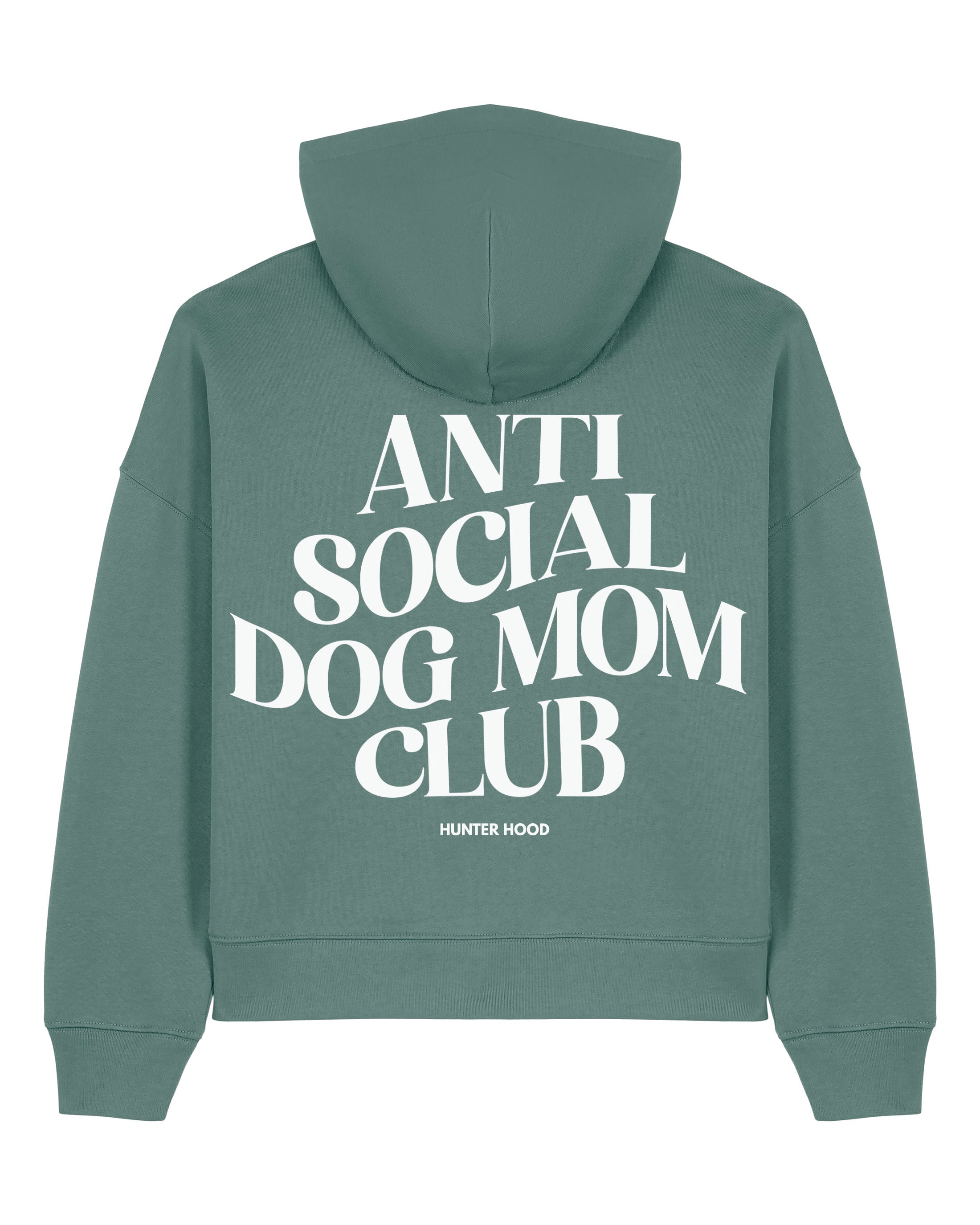 Anti social dog mom club | Cropped Hoodie