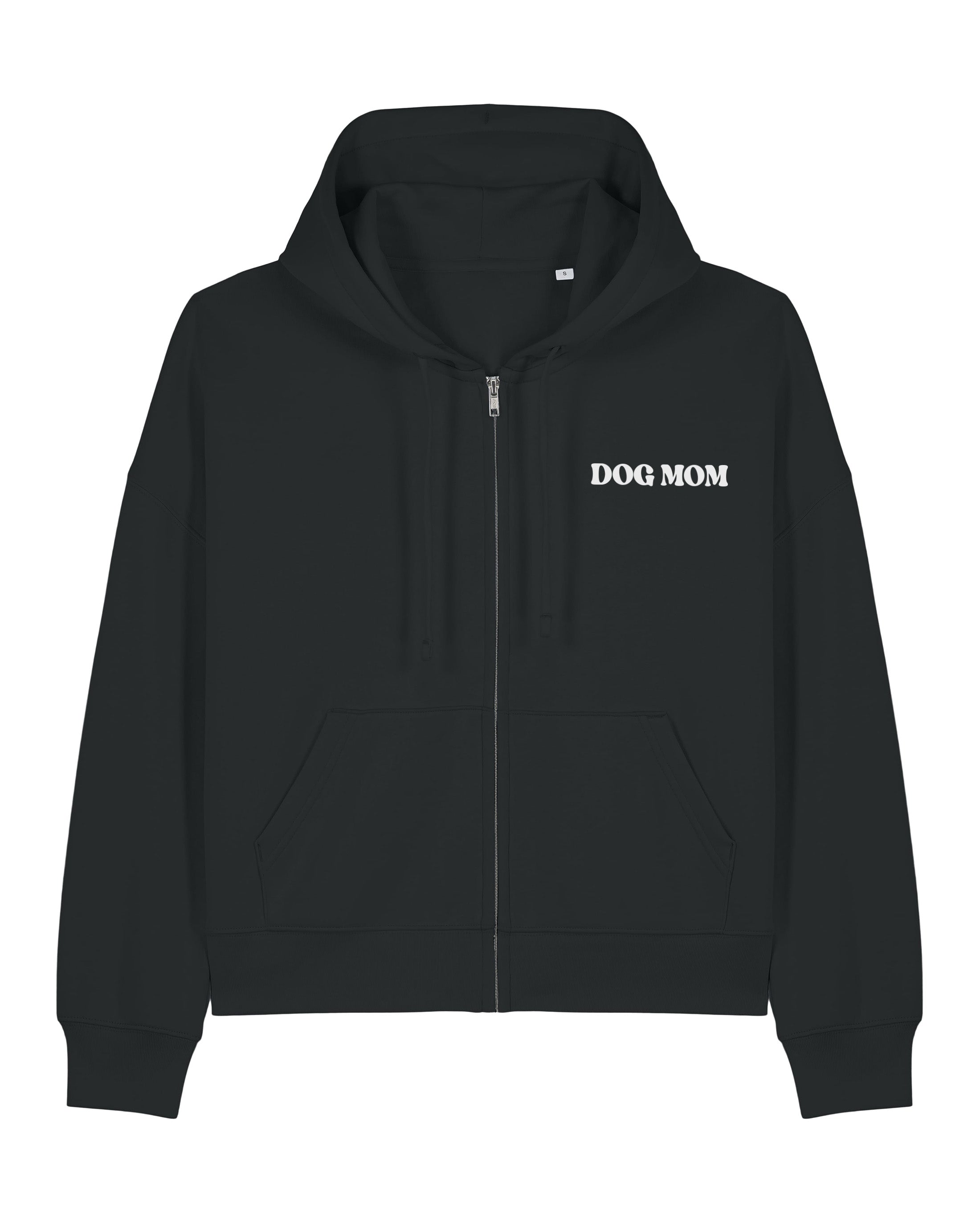 In my dog mom era | Cropped Zip Hoodie