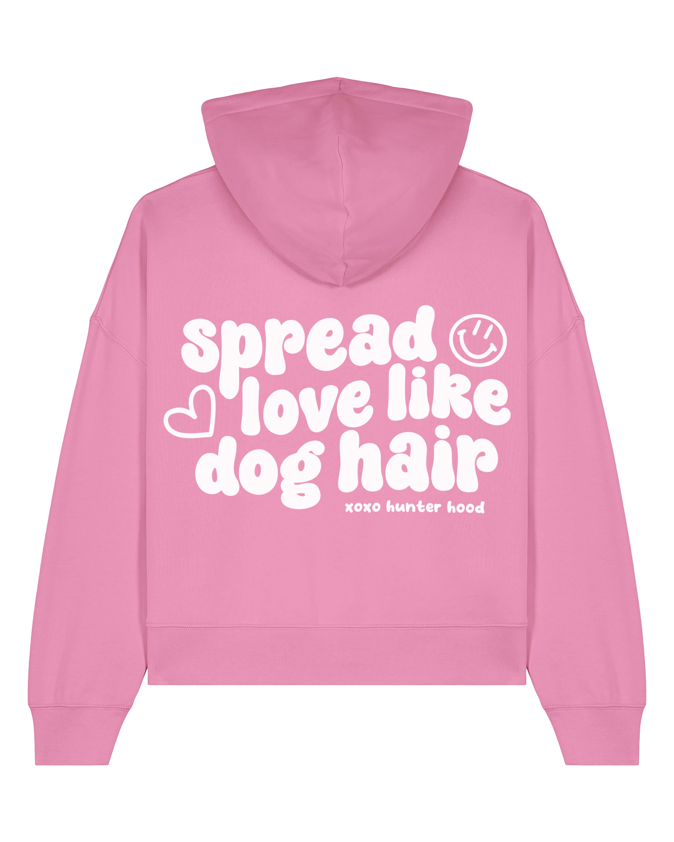 Spread love like dog hair | Cropped Hoodie