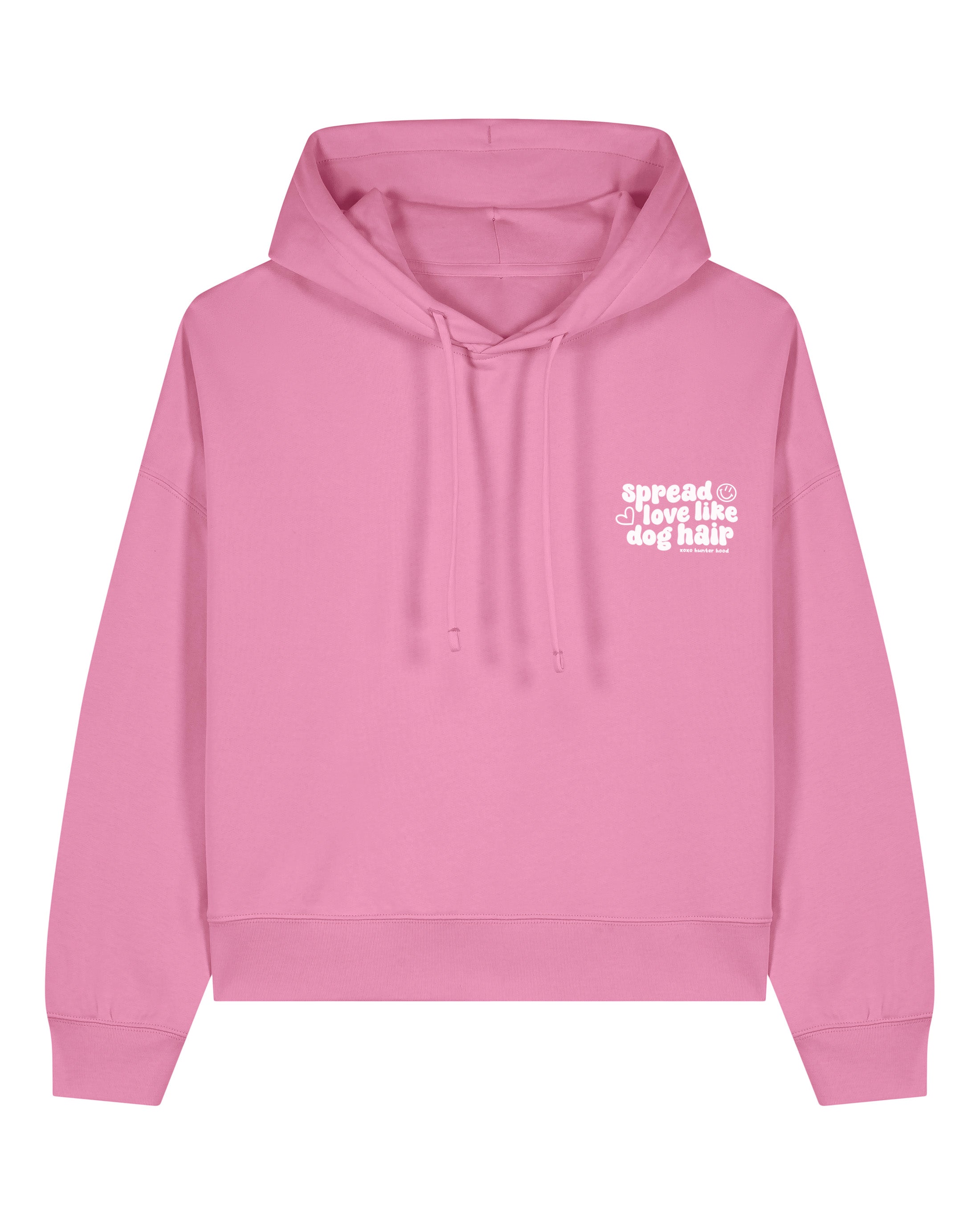 Spread love like dog hair | Cropped Hoodie