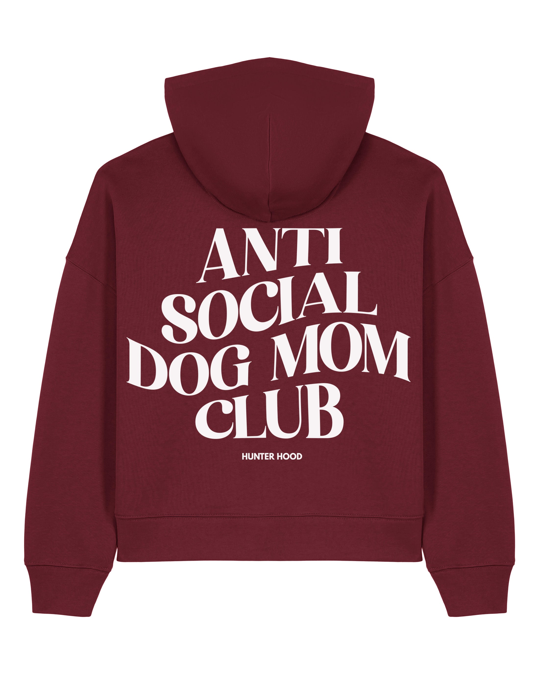 Anti social dog mom club | Cropped Hoodie