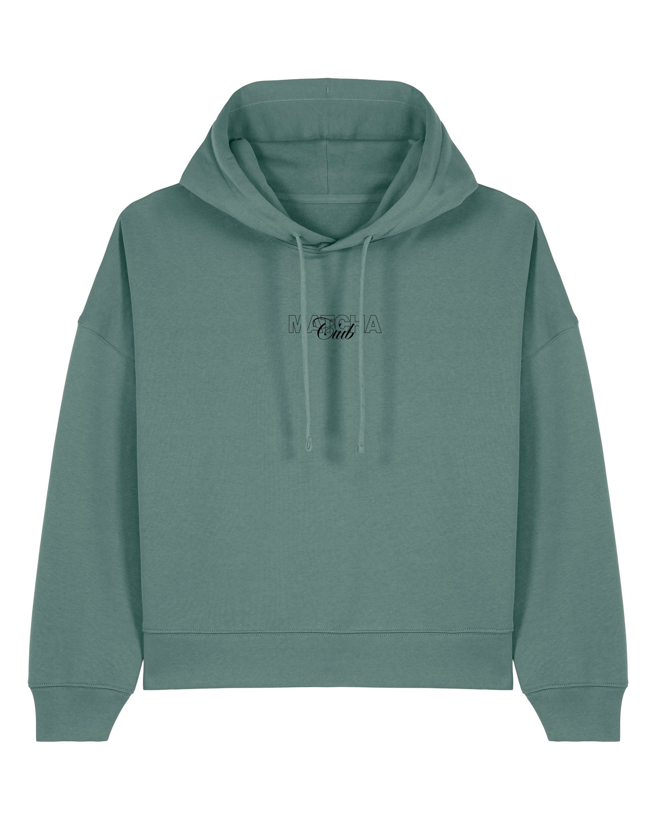 Matcha & Dogs | Cropped Hoodie