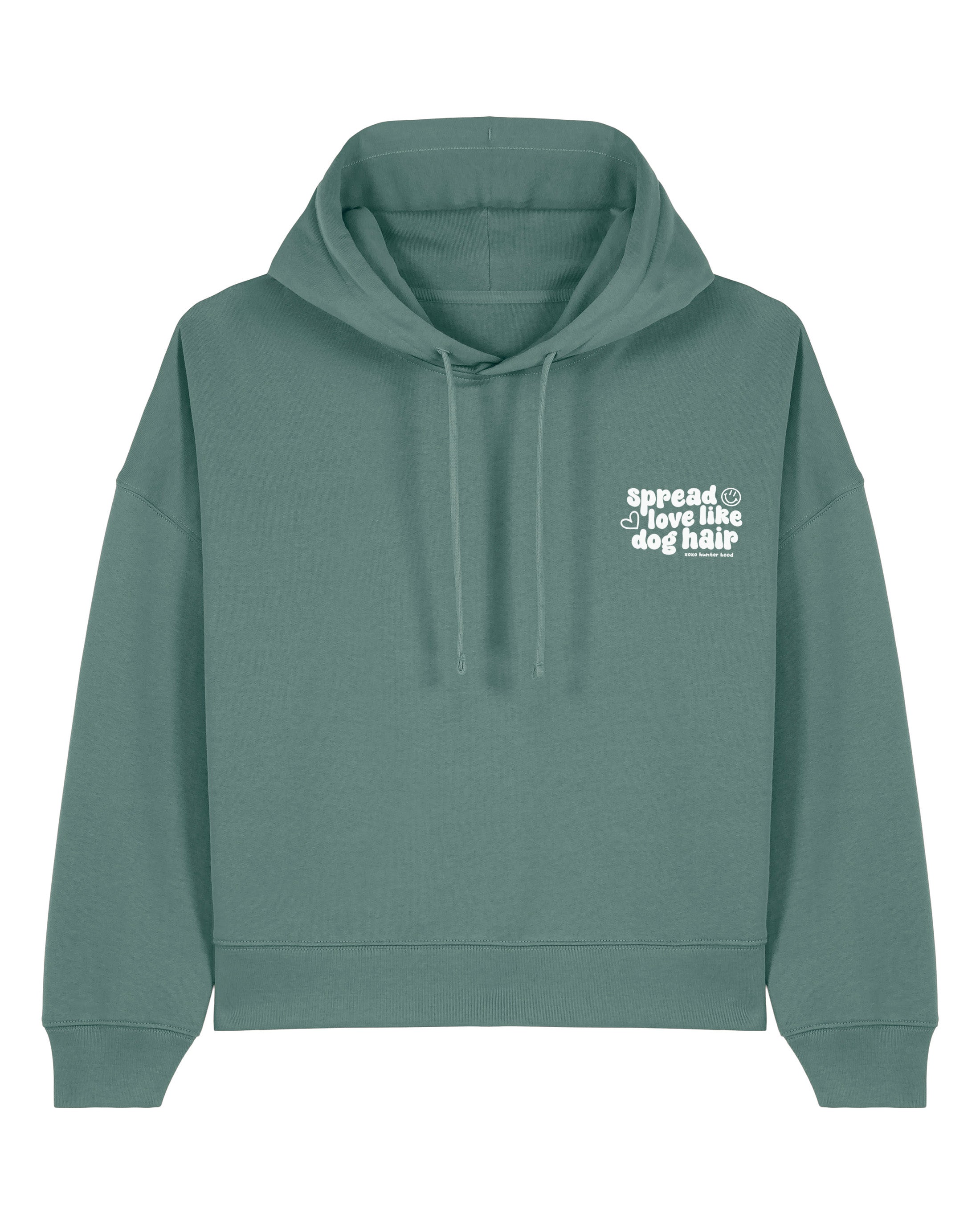 Spread love like dog hair | Cropped Hoodie