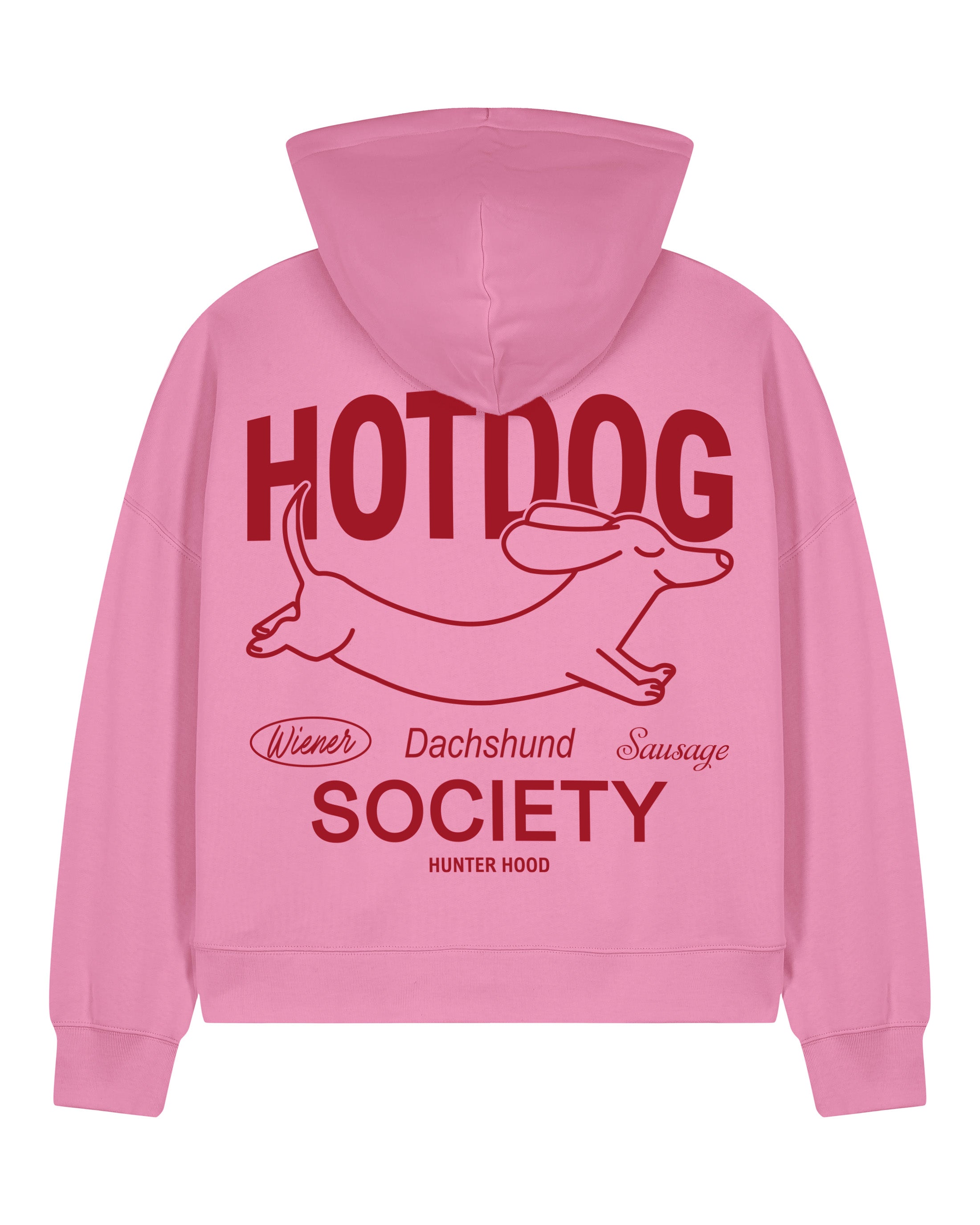 Hot Dog Society | Cropped Zip Hoodie