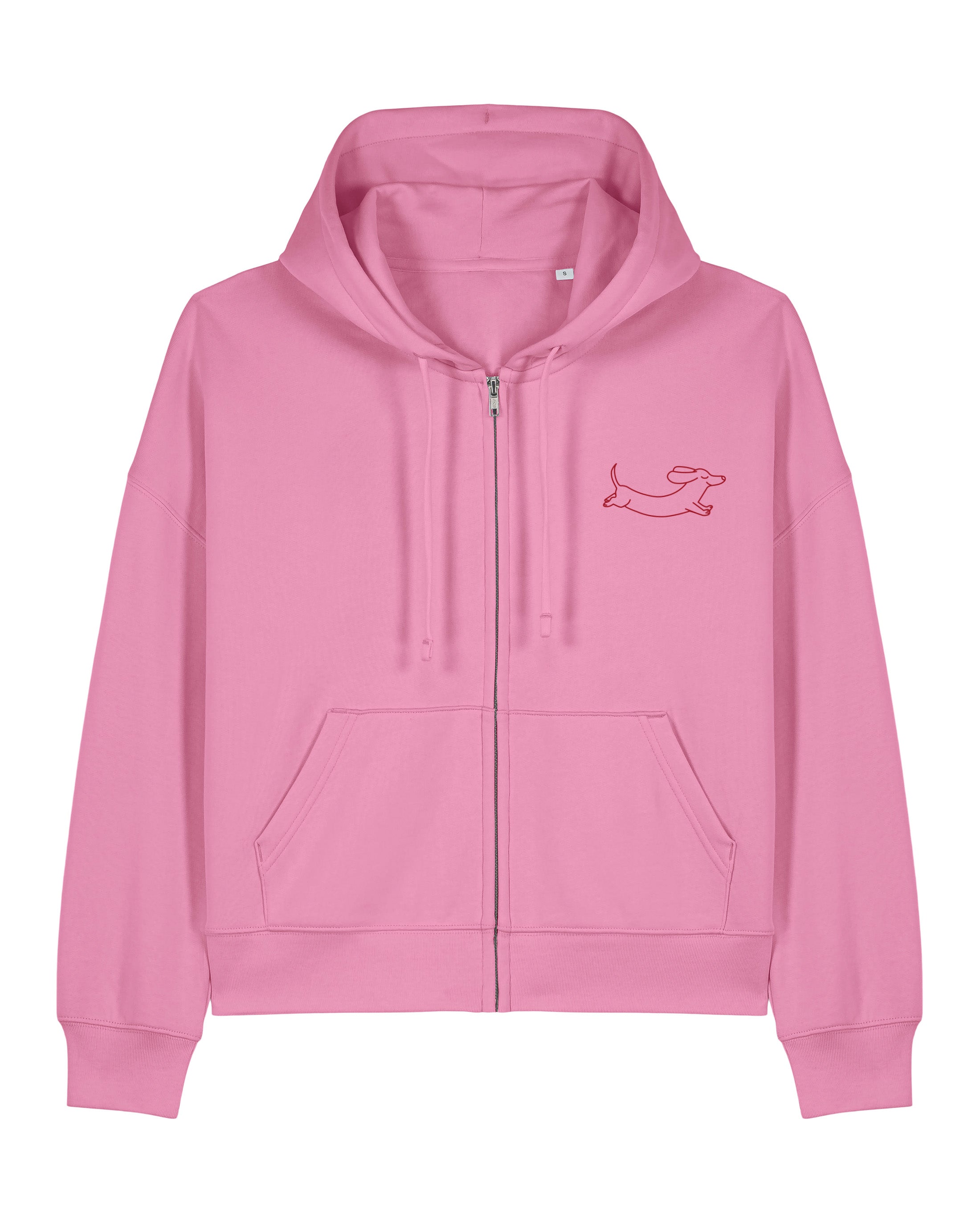 Hot Dog Society | Cropped Zip Hoodie