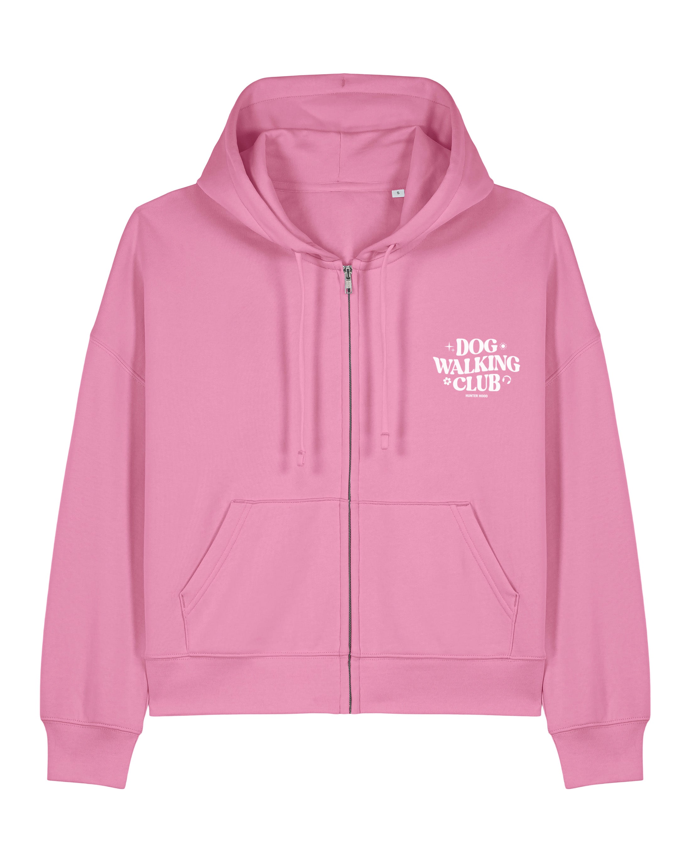Dog walking is my cardio | Cropped Zip Hoodie