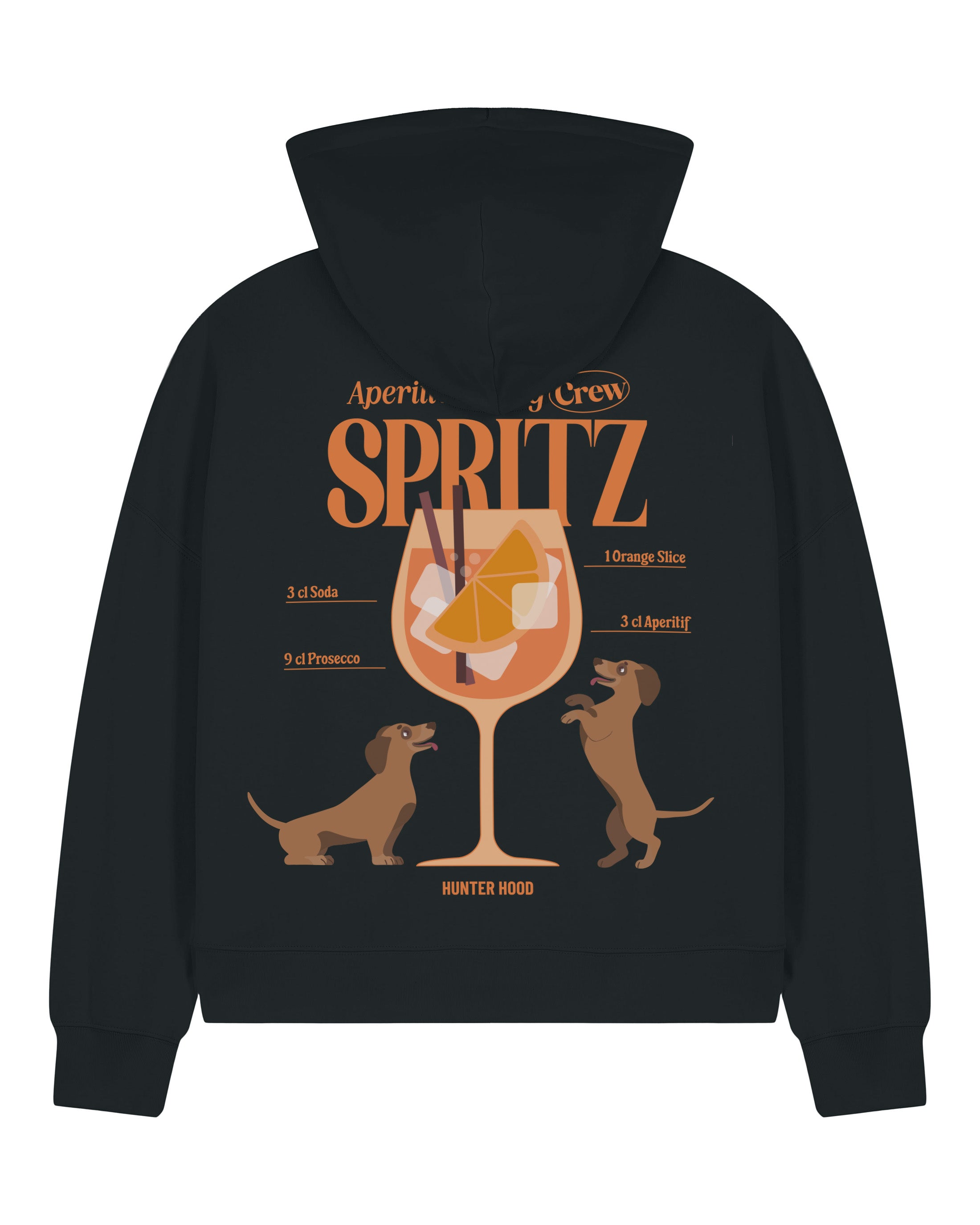 Aperitivo & Dog Crew - Spritz | Cropped Zip Hoodie