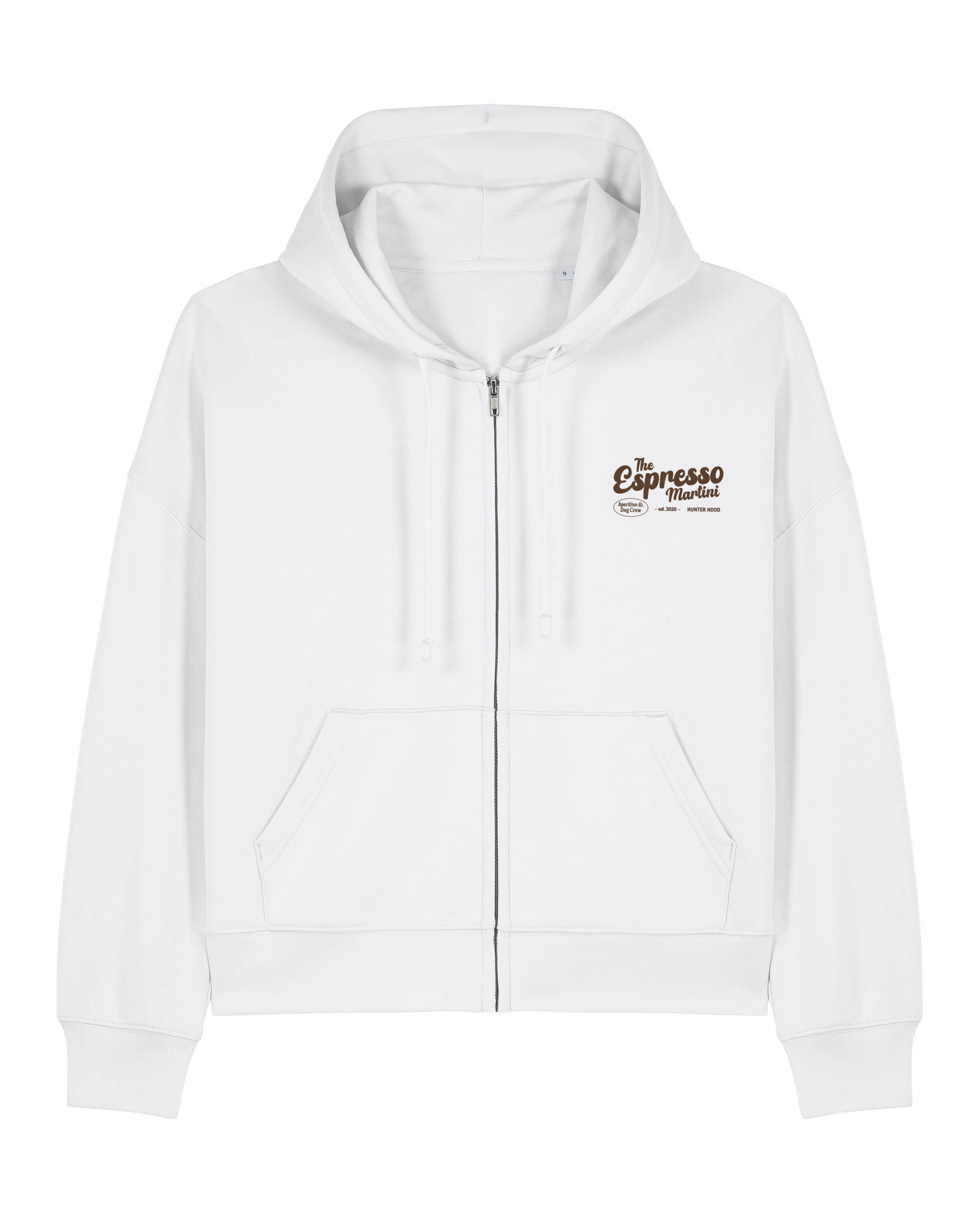 Aperitivo & Dog Crew - Espresso Martini | Cropped Zip Hoodie