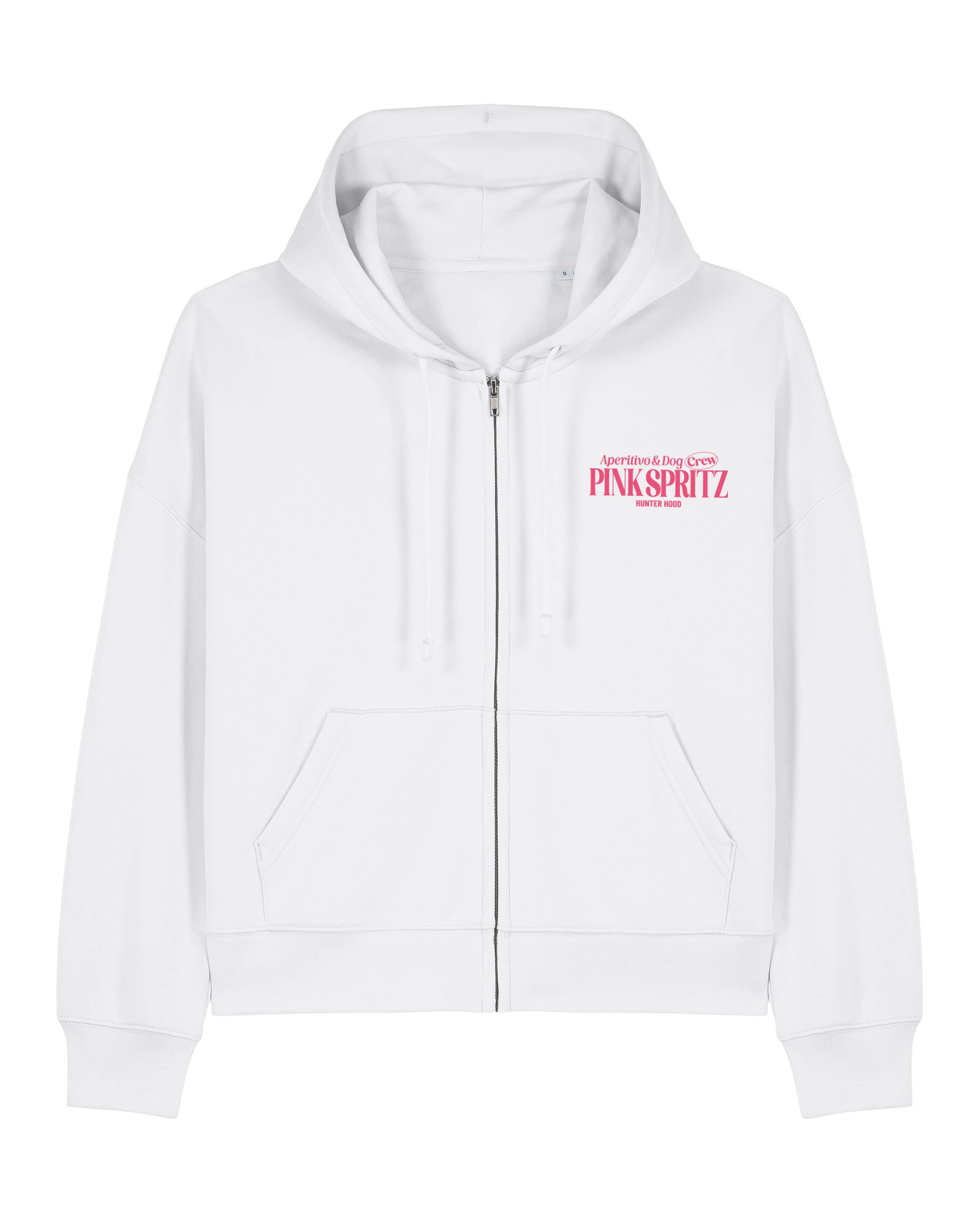 Aperitivo & Dog Crew - Pink Spritz | Cropped Zip Hoodie