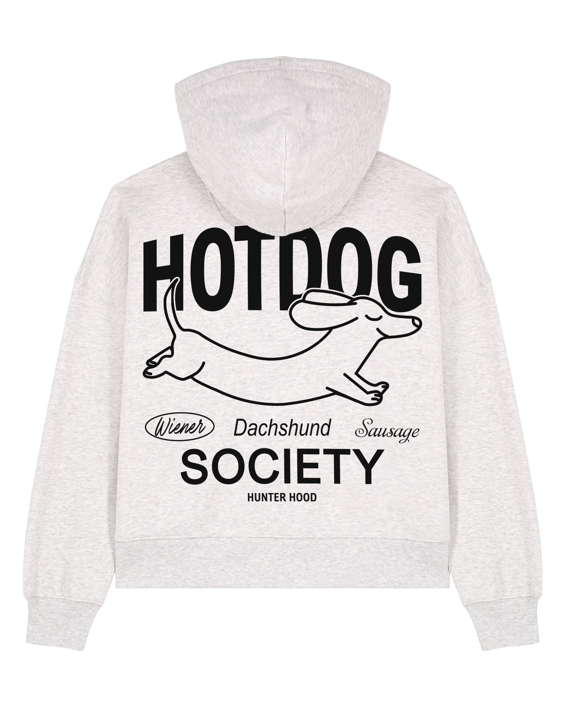 Hot Dog Society | Cropped Zip Hoodie